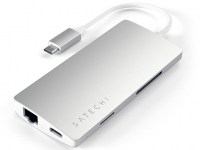 Satechi USB-C Multi-Port Adapter 4K Ethernet V2 - Silber